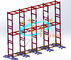 Van de op zwaar werk berekende het Systeem LEIDENE van de Stadiumbundel van de de Muurtotem het Schermbundel Laddertype