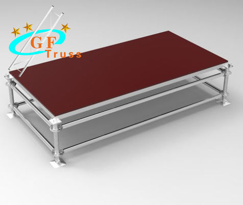 Aangepast Antislip het Triplex Mobiel Draagbaar Platform van het Aluminiumstadium voor Gebeurtenis