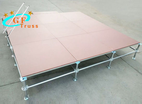 Aangepast Antislip het Triplex Mobiel Draagbaar Platform van het Aluminiumstadium voor Gebeurtenis