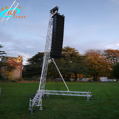 Openluchtactiviteiten 12M Aluminum Line Array-Sprekersbundel 50*3mm Hoofdbuis