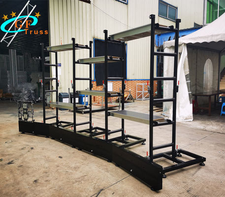 Het hangen van het Gebogen LEIDENE Scherm 0.8M 0.5M Aluminum Alloy Truss