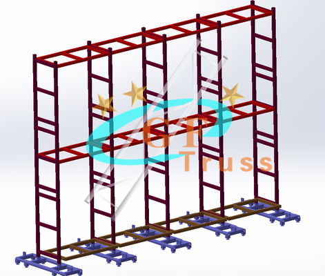 GF van de LEIDENE van het bundelaluminium 6061-T6 Gesteunde de Grond Vertoningsbundel