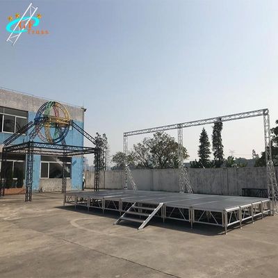 4*4ft 4*8ft Platform van het Aluminium het Draagbare Stadium Al Regelbare Terreinhoogte