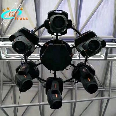Stadium Mini Rotary Circle Lighting Truss voor Bewegings Hoofdlichten
