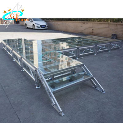 Mobiel het Stadiumplatform van het aluminium Acrylglas voor Overleggebeurtenissen